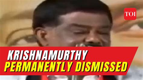 Dmk Expels Spokesperson Shivaji Krishnamurthy City Times Of India Videos