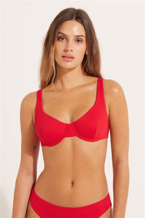 Reggiseno Bikini Balconcino Microfibra Riciclata A Costine Balconcino Donna Tezenis Saldi