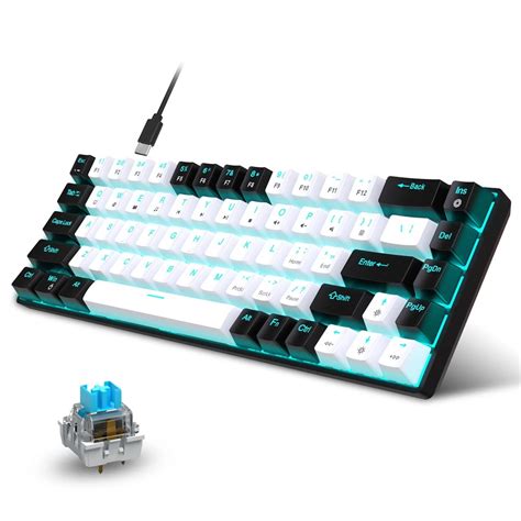 Jual Keys Meanical Keyboard Ergonomics Rgb Backlit Led Hot Swappable Blue Swit Gaming