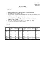 Exploring Pendulum Physics Experiment Data Analysis Course Hero