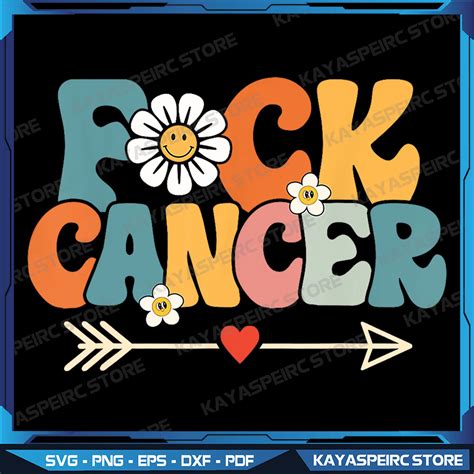 Groovy Fuck Cancer Png I Hate Cancer Png Breast Cancer Awa Inspire
