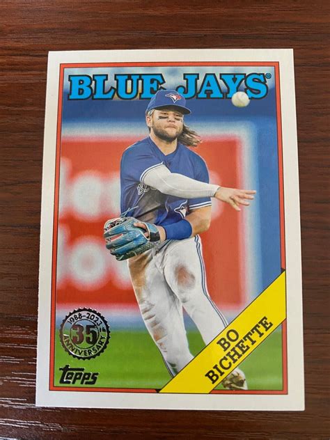 2023 Series 1 1988 Topps Baseball T88 30 Bo Bichette Toronto Blue