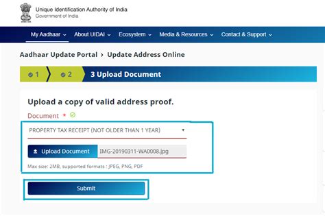 Aadhar Card Update/Correction- Address, Name, Mobile No Online