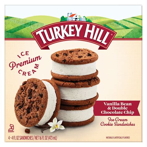 Save On Turkey Hill Ice Cream Sandwiches Vanilla Bean And Double Chocolate Chip 4ct Order Online