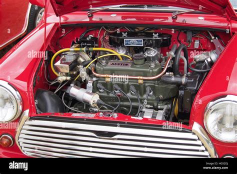 Austin Mini engine Stock Photo - Alamy