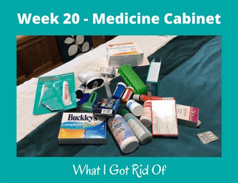 Decluttering Challenge Week 20 Medicine Cabinet Boomer Eco Crusader