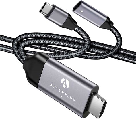 Cabo USB C Para HDMI Porta De Carregamento PD De 100 W 1 8 M