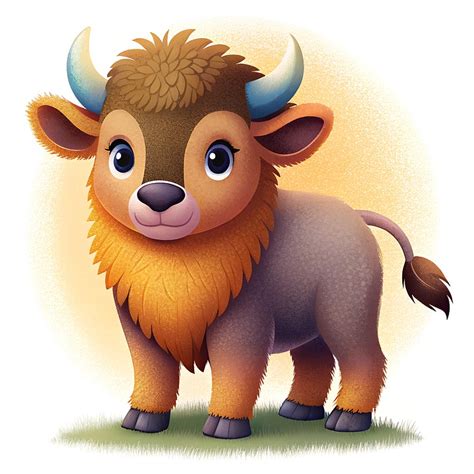 Download Ai Generated Bison Calf Bison Royalty Free Stock