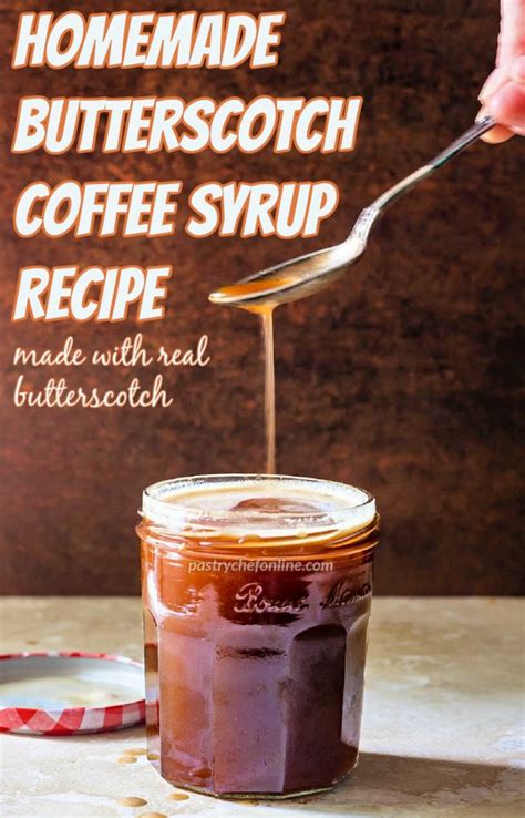 Butterscotch Syrup for Coffee - Pastry Chef Online