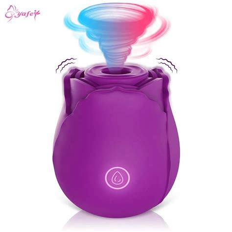 Rose Flower Shaped Vibrating Sucking Vibrator Wireless Petal Clitoral Rose Vibrator Sex Toy