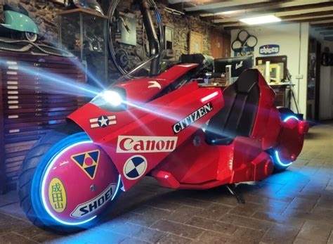 Real Life Shotaro Kanedas Akira Bike By Belandbel Glows In The Dark With