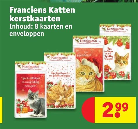 Franciens Katten Kerstkaarten Aanbieding Bij Kruidvat