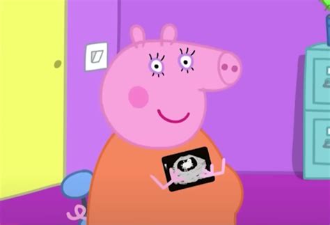 Peppa Pigs mom expecting new piglet