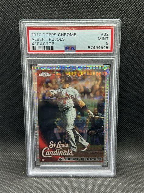 Topps Chrome Albert Pujols Xfractor Psa Ebay