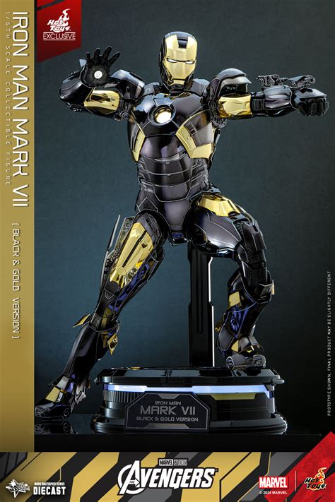 Hot Toys MMS 741 D61 The Avengers Iron Man Mark VII Black Gold Hot Toys Complete Checklist