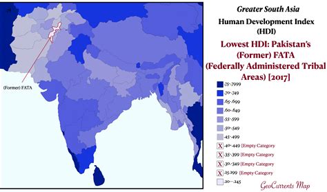 South Asia HDI Map FATA - GeoCurrents