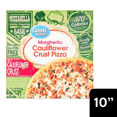 Great Value Cauliflower Crust Gluten Free Pizza Margherita