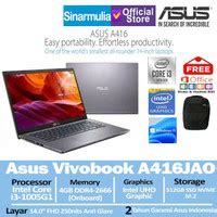 Review Produk Asus Vivobook A416JAO VIPS I3 1005G1 512GB SSD 4GB