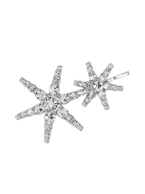 Jennifer Behr Women S Venus Swarovski Crystal Star Bobby Pin Silver