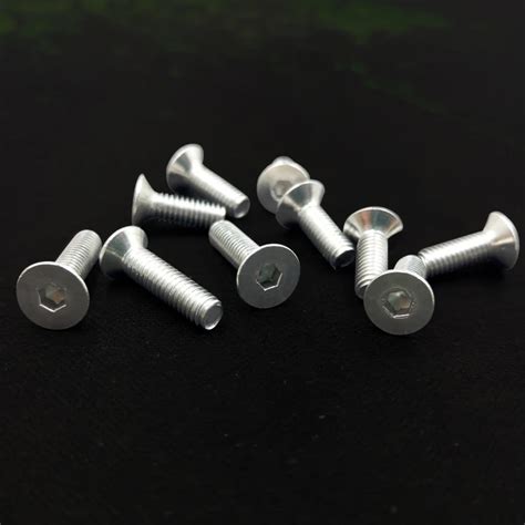 10pcs M5 M6 M8 Aluminum Alloy Hex Socket Screws Countersunk Head Machine Screw Equipment