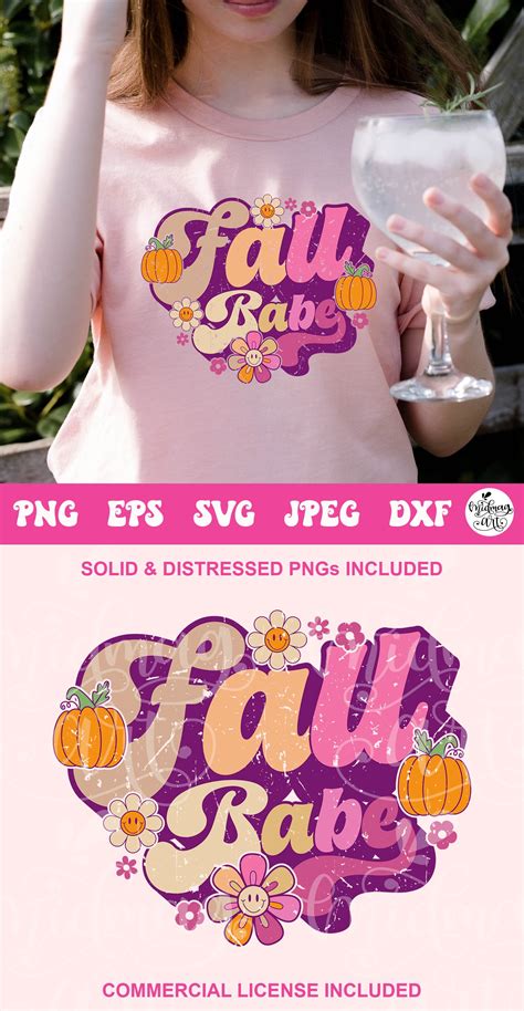 Fall Babe SVG Retro Fall Sublimation 2704757