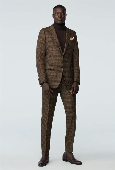 Custom Suits Made For You - Newbridge Tweed Wool Stretch Light Brown ...