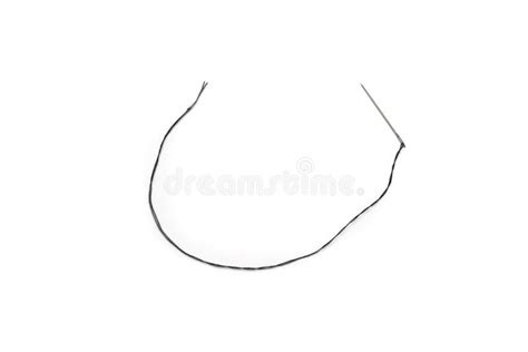 Ухо иглы и черного конца потока вверх Стоковое Изображение ...