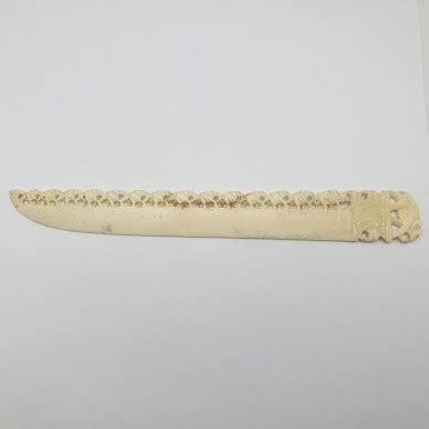 Антикварный нож, для писем, для бумаг, Слон, слоны, Кость, резьба