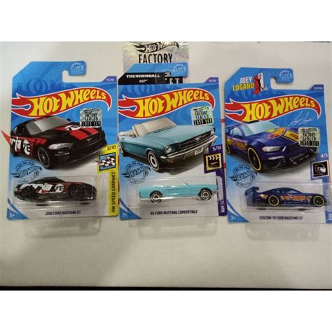Hot Wheels Ford Mustang Convertible Gt Custom Shopee Malaysia
