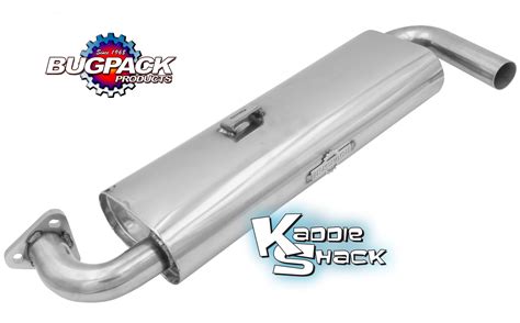 Empi Bugpack Stainless Steel Exhaust Systems For Type 1 Upright Engine Kaddie Shack