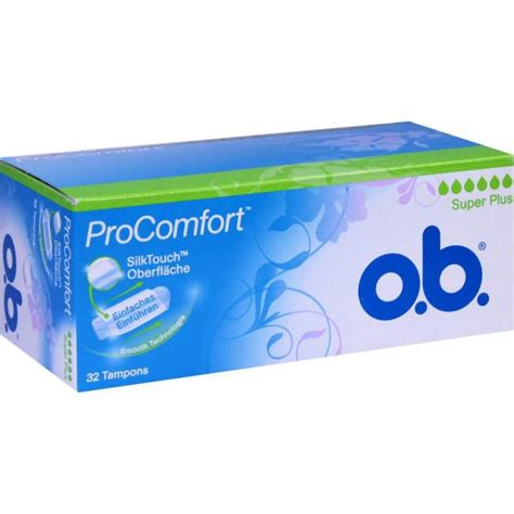 O B Tampons ProComfort Super Plus 32 St Preisvergleich PZN 4259597