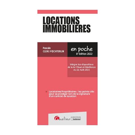 Buy Locations Immobilières Locataires Propriétaires Les Points Clés