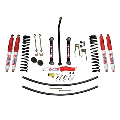 4 5 Inch Suspension Lift Kit 86 92 Comanche MJ W Front Dual Rate Long