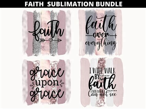 Faith Sublimation Bundle Christian Sublimation Bundle Png Faith Png