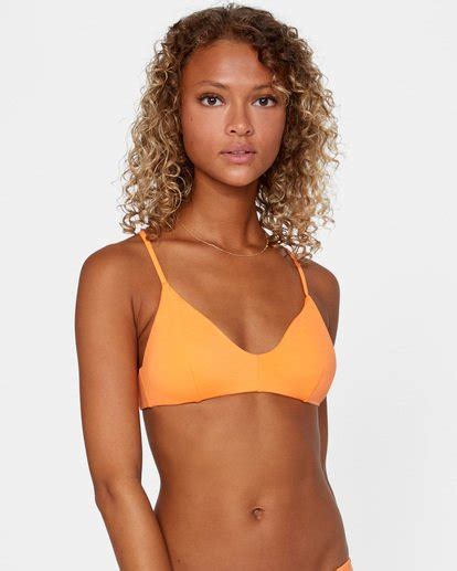 Solid Crossback Top De Bikini De Tejido Reciclado Para Mujer RVCA