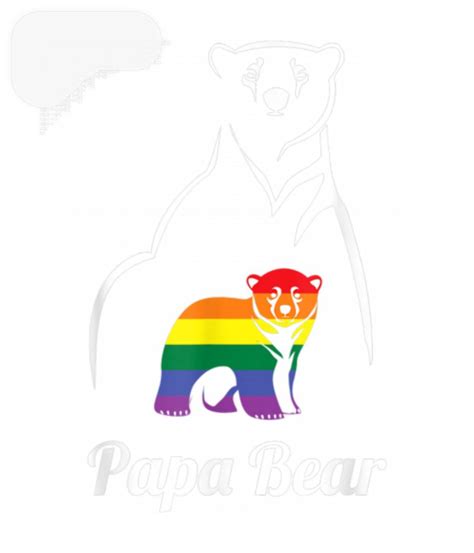 Lgbt Papa Bear Gay Pride Equal Rights Rainbow Stickers Sold By Gamsimpy Sku