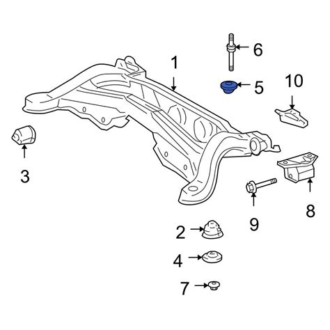 Lexus OE 522720E010 Rear Suspension Crossmember Stop