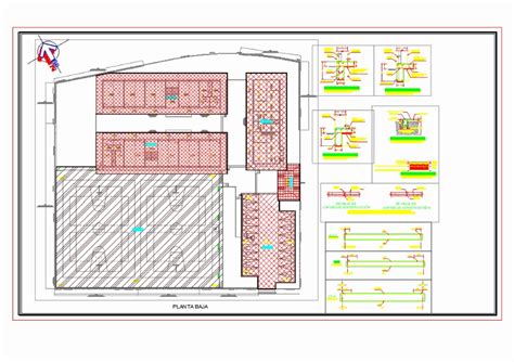 Escuela Primaria En Autocad Descargar Cad Mb Bibliocad