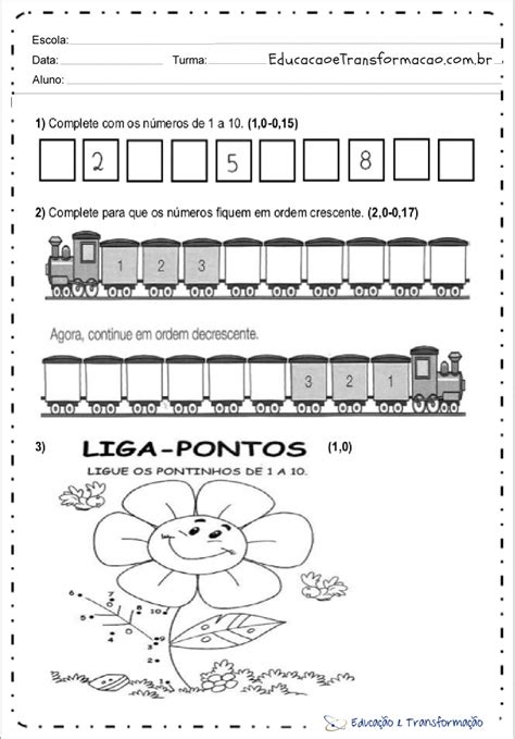 Atividades De Matemática Primeiro Ano Ensino Fundamental