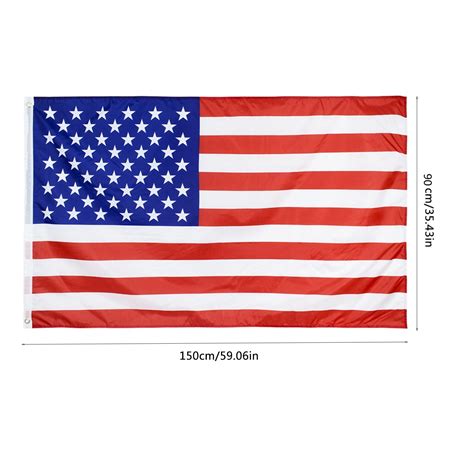 Flags Referee Pennant Frame 13x32 American Flag 3x5 Ft Outdoor USA