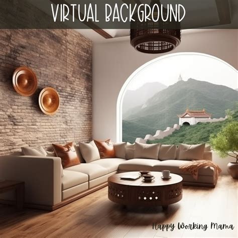 7 CHINESE Living Room Images for Virtual Background, Pack of 7 Virtual ...