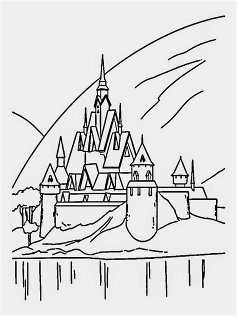 Coloring Pages: Frozen Castle Coloring Pages Free and Printable