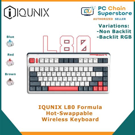 Iqunix L Formula Wireless Hot Swappable Mechanical Gaming Keyboard Pbt Keycaps Abs Frame
