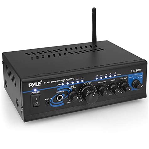 Home Audio Power Amplifier System - 2X120W Mini Dual Channel Mixer ...