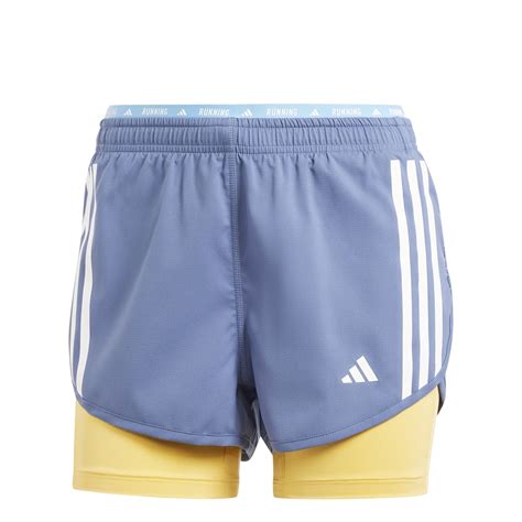 Adidas Own The Run 3 Stripes 2 In 1 Shorts Womens Performance Shorts