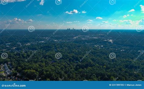 A Breathtaking Aerial Shot Of The Cityscape Of Brookhaven With