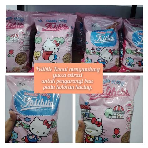 Jual Felibite Dry Food Makanan Kucing Gr Donat Shopee Indonesia