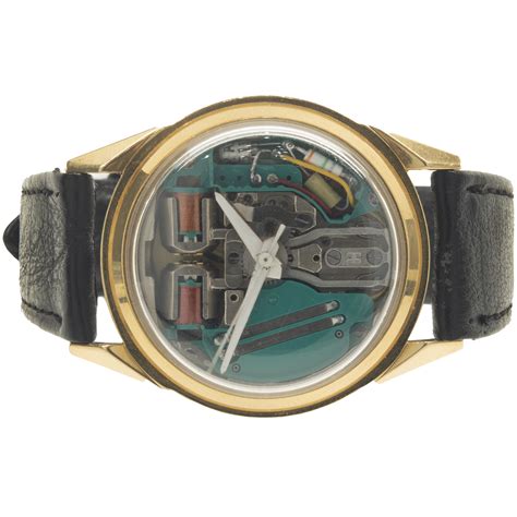 Bulova 18 Karat Yellow Gold Vintage Accutron Skeleton The Estate