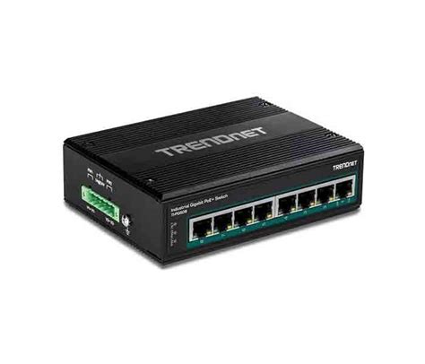 TRENDnet TI PG80B 8 Port Hardened Industrial Unmanaged Gigabit 10 100