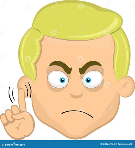 Head Man Hand Gestue Saying No Stock Vector Illustration Of Wrong